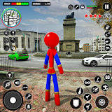 Stickman Rope Hero-Spider Game icon