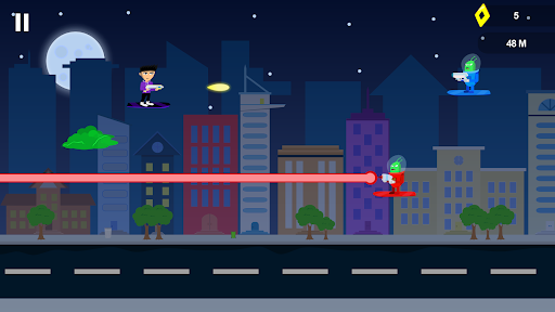 Android application Midnight Gliders - Endless run screenshort