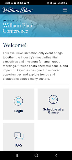 William Blair Conferences Screen 2