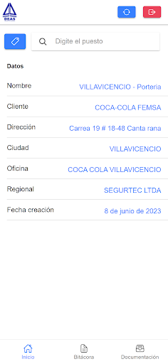 Android application Minuta Virtual Deas screenshort