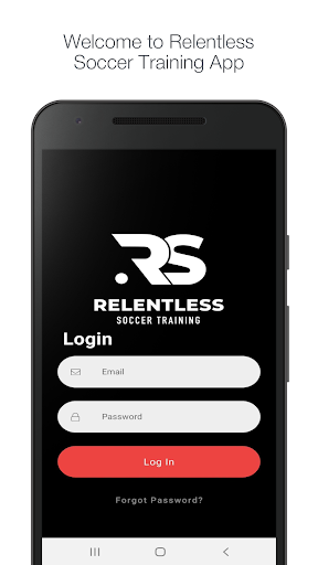 Android application Relentless Soccer Training screenshort