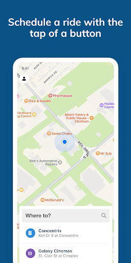 Android application Ride CK OnRequest Transit screenshort