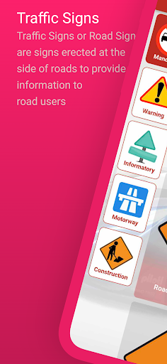 Android application Traffic and road signs screenshort