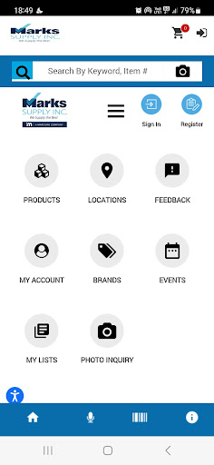 Marks Supply Screen 2