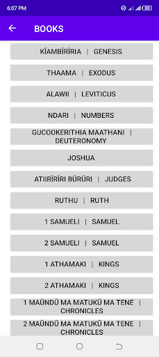 Kikuyu - English Bible Screen 2