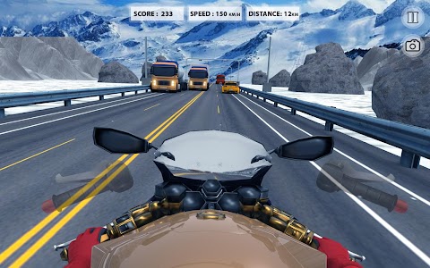 スーパーハイウェイバイクレースゲーム：オートバイレーサーのおすすめ画像4