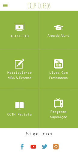 CCIH Cursos Screen 2