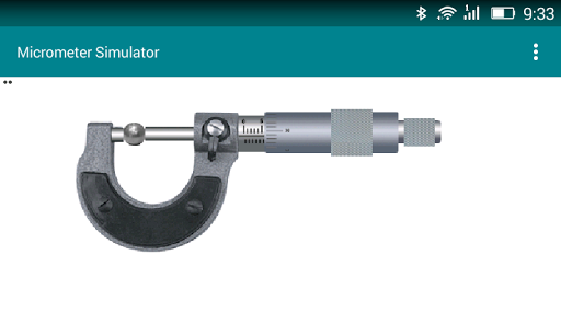 Android application Micrometer Simulator screenshort
