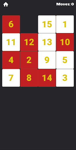 Slide puzzle 15 Screen 2