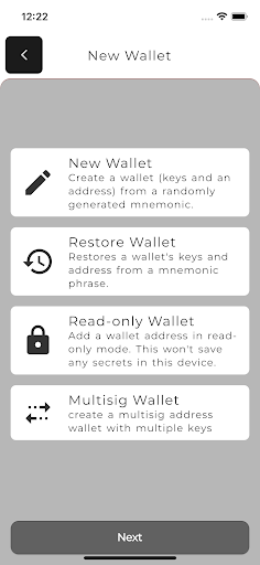 Android application Sahhar wallet screenshort