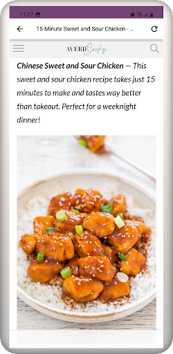 Android application Chicken Dinner Ideas screenshort