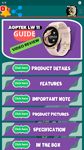 AGPTEK LW 11 Smart Watch guide