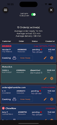 Motoclick Logistics Screen 2