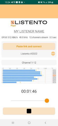 Android application Listento screenshort