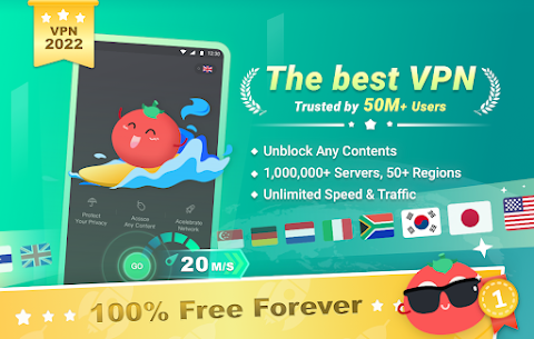 Free VPN Tomato MOD APK v2.84.01 (Premium/Desbloqueado tudo) – Atualizado Em 2022 1