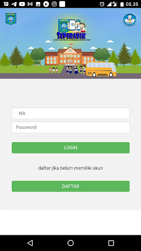 Android application SEPERADIK screenshort