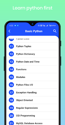 Learn Python and Data Science Screen 2