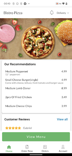 Bistro Pizza Screen 2
