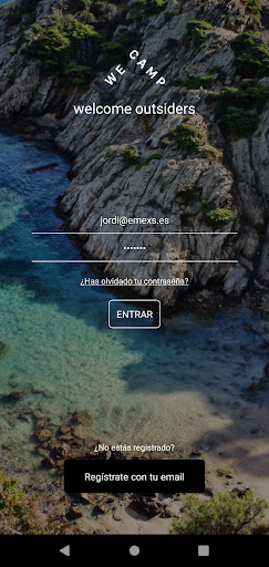 Android application Wecamp screenshort