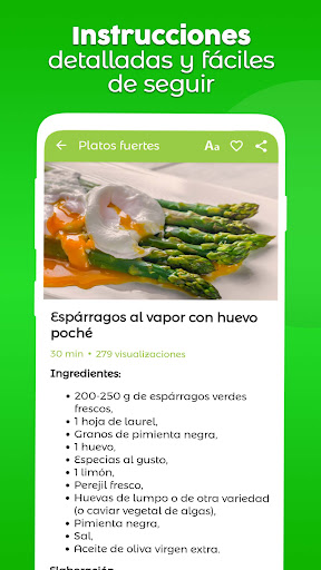 Recetas vegetarianas y veganas Screen 3