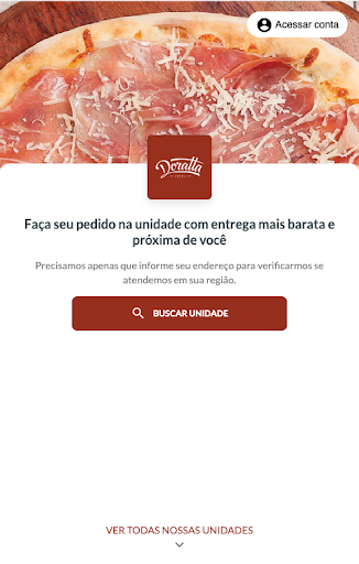 Android application Doratta Pizza screenshort