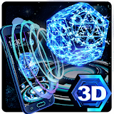 Neon Pentagon 3D Theme icon