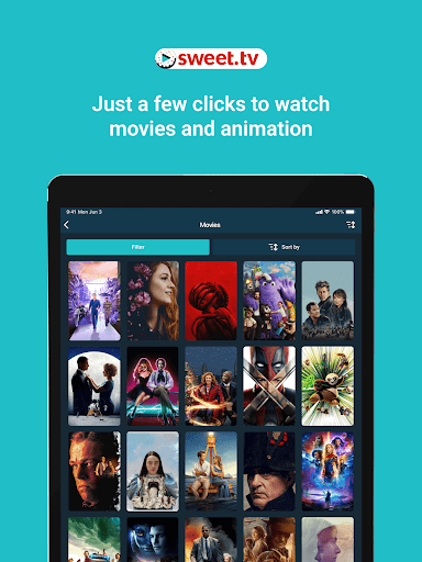 Screenshot of SWEET.TV - TV and movies