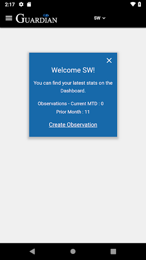Guardian - Safety Observation Screen 3