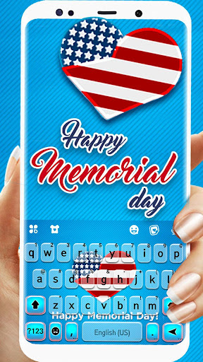 Android application Happy Memorial Day Keyboard Th screenshort