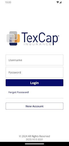 Android application TexCap Insurance screenshort