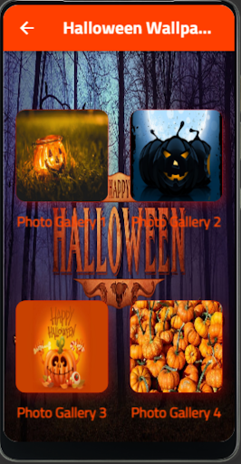 Android application Halloween Wallpapers screenshort