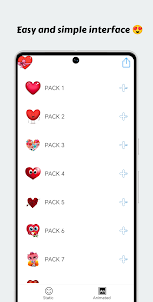 Love Heart Stickers WASticker