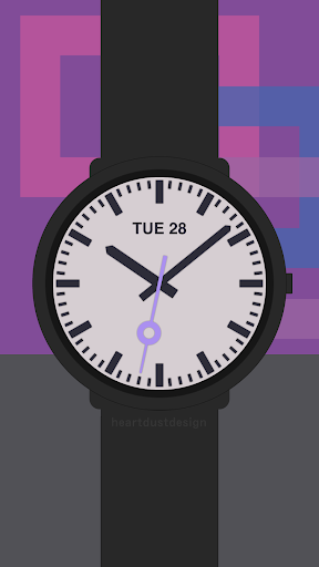 Android application Railway Clock Watch Face screenshort