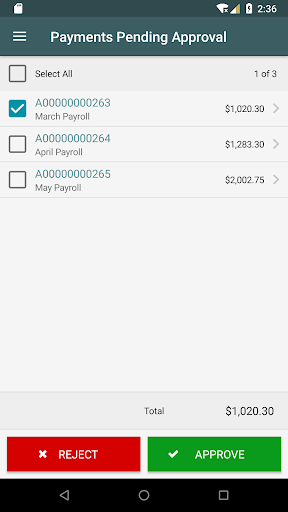 Gulfside Bank Treasury Mgmt Screen 2
