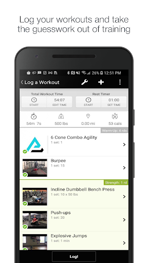 Peak Performance PT App Screen 2