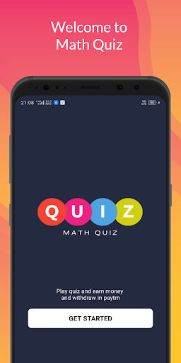 Android application Math quiz earn money screenshort