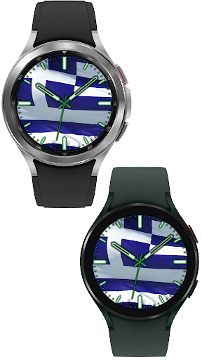 Greece Flag Watch Face Screen 2