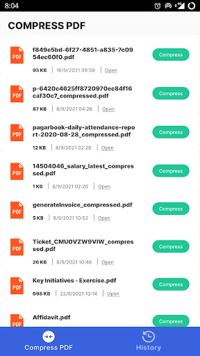 Android application Compress PDF screenshort
