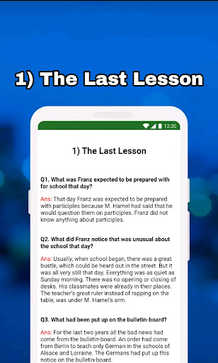 Screenshot of 12th Class English NCERT Notes