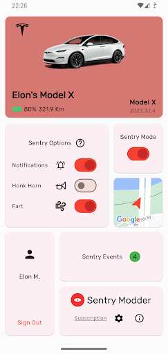 Android application Sentry Modder screenshort
