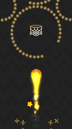 Fire Dunk Up : Fire basketball - Screenshot 1