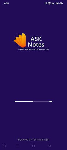 Android application ASK Notes screenshort