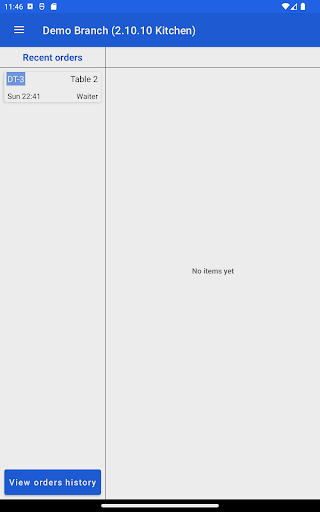 Android application KitchenApp screenshort