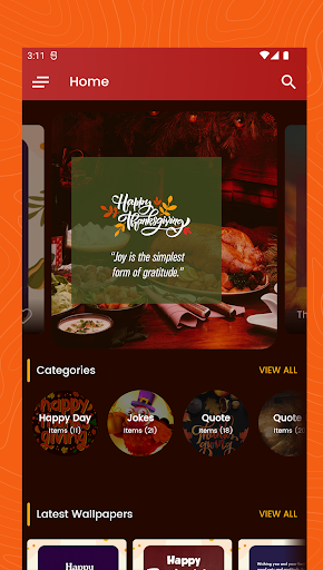 Happy Thanksgiving Quotes Screen 3