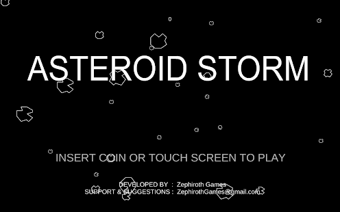Snímek obrazovky Asteroid Storm