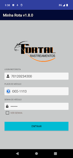 Android application Minha Rota - Fortal screenshort