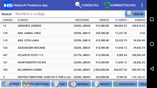 HS Prestamos App - Hidalsoft Screen 2