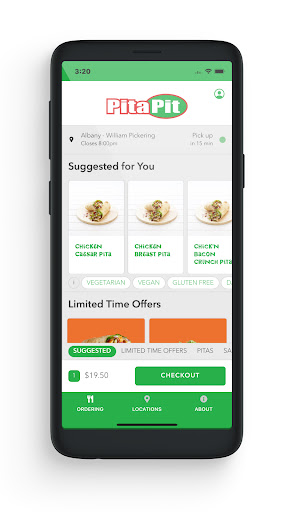 Android application Pita Pit NZ screenshort