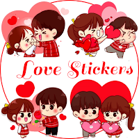 Love Stickers Cute Couple