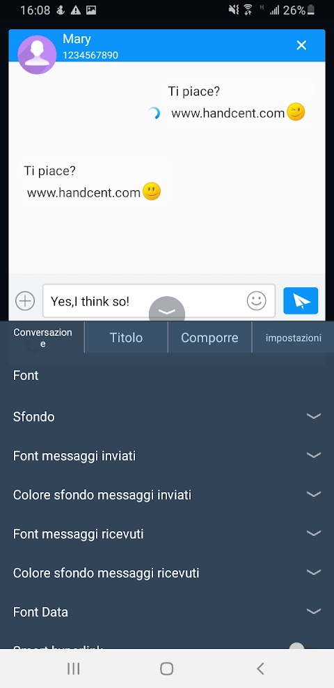 Handcent SMS Italian Languageのおすすめ画像1